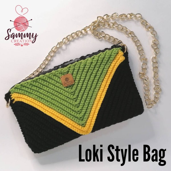 Loki Style Bag Handmade Crochet Bag Clutch Bag Macaron Shoulder Bag Crochet Handbag