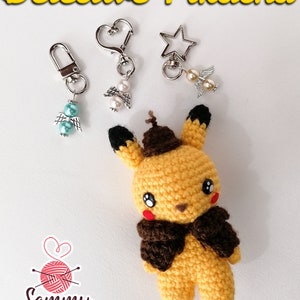 Détective Pikachu Amigurumi Poupée Au Crochet Disney diy no Princess (pas de motif)