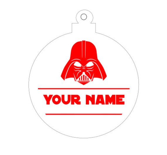 Download Star Wars Darth Vader Svg Digital File Christmas Ornament For Etsy