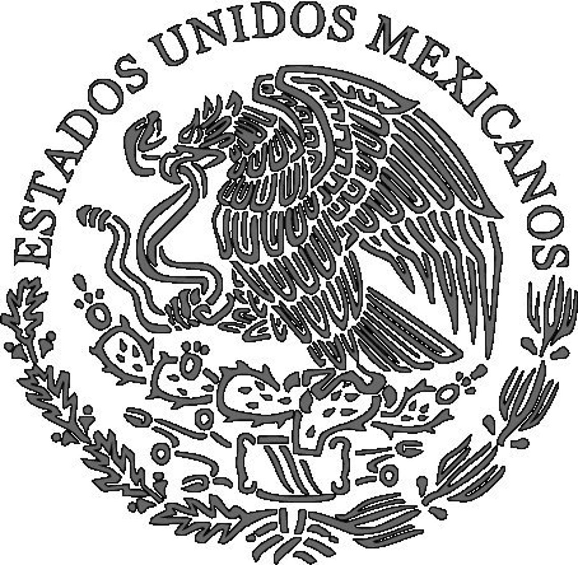 Mexican Flag Eagle, SVG Cut File, DIY Projects, Cut File, Digital ...
