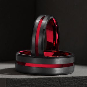 Red outlet tungsten ring