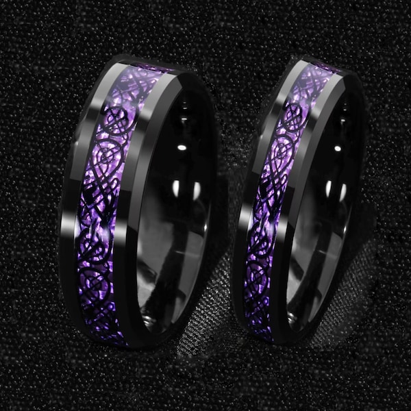 Dragon Wedding Ring Set - Etsy