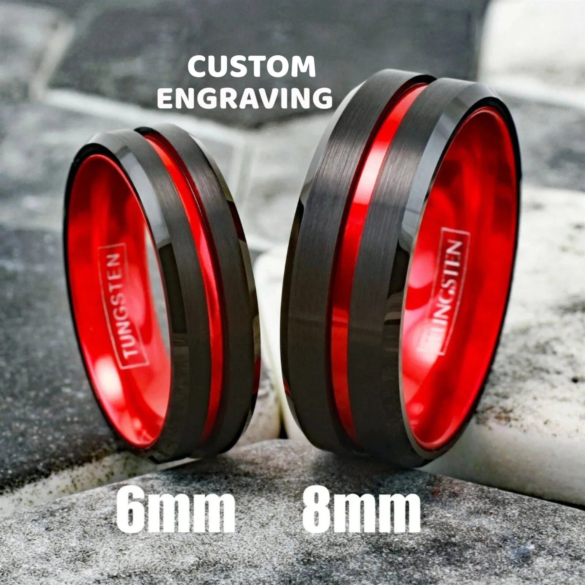 Tungsten Couple Rings