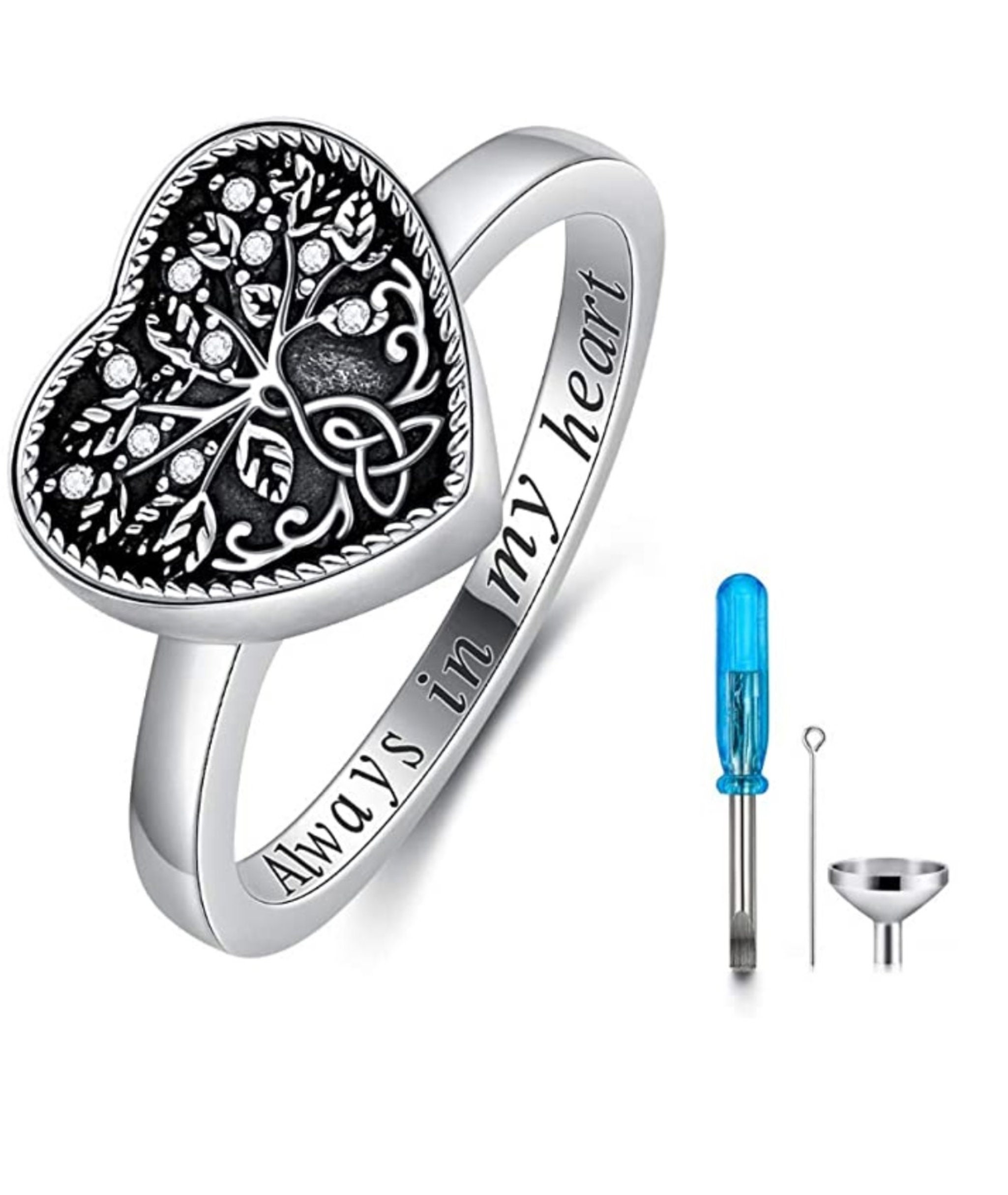 Heart Cremation Ring for women Cremation Jewelry Etsy