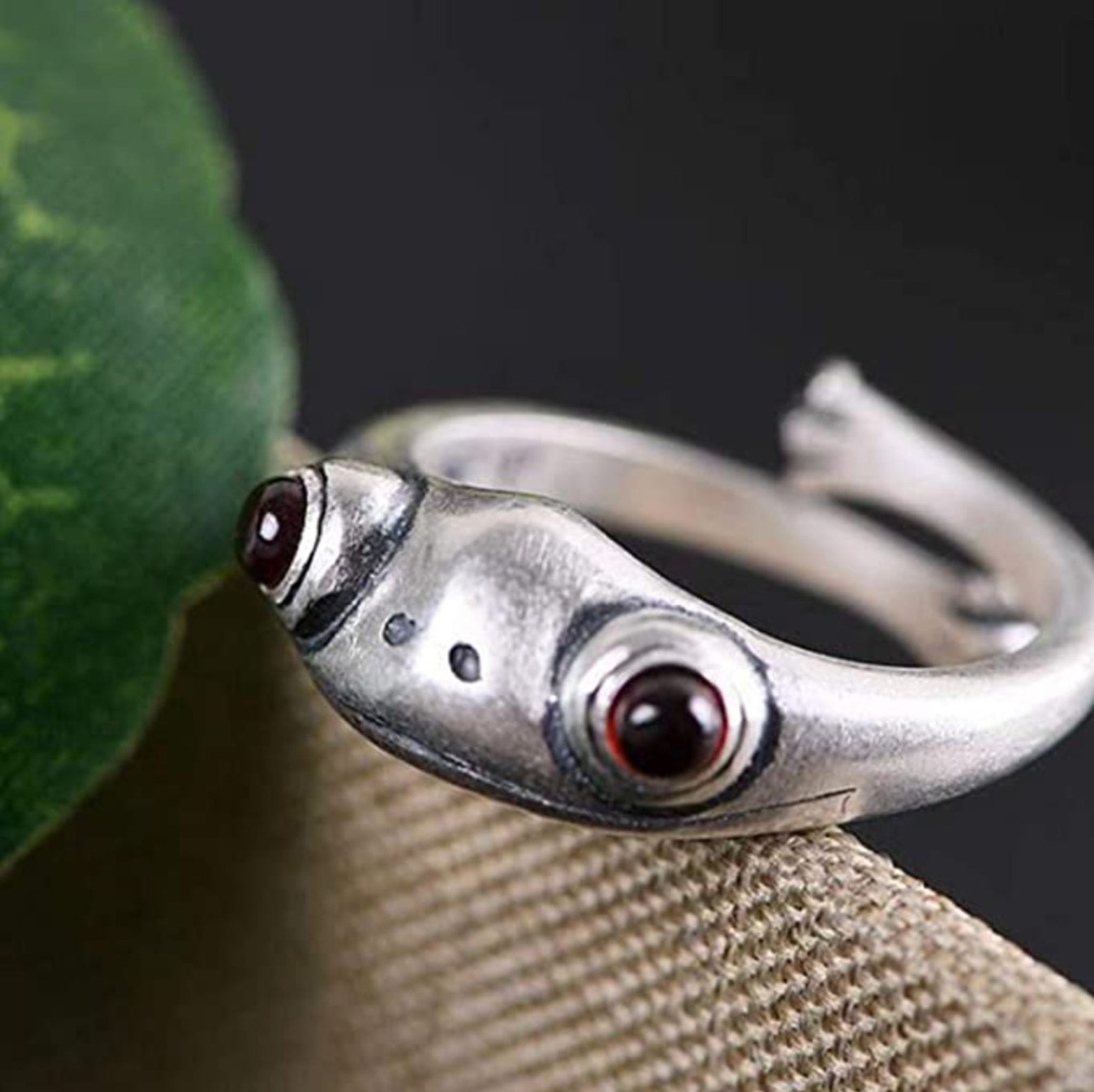 Frog Ring Set Frog rings for Couple Sterling Silver Frog Etsy