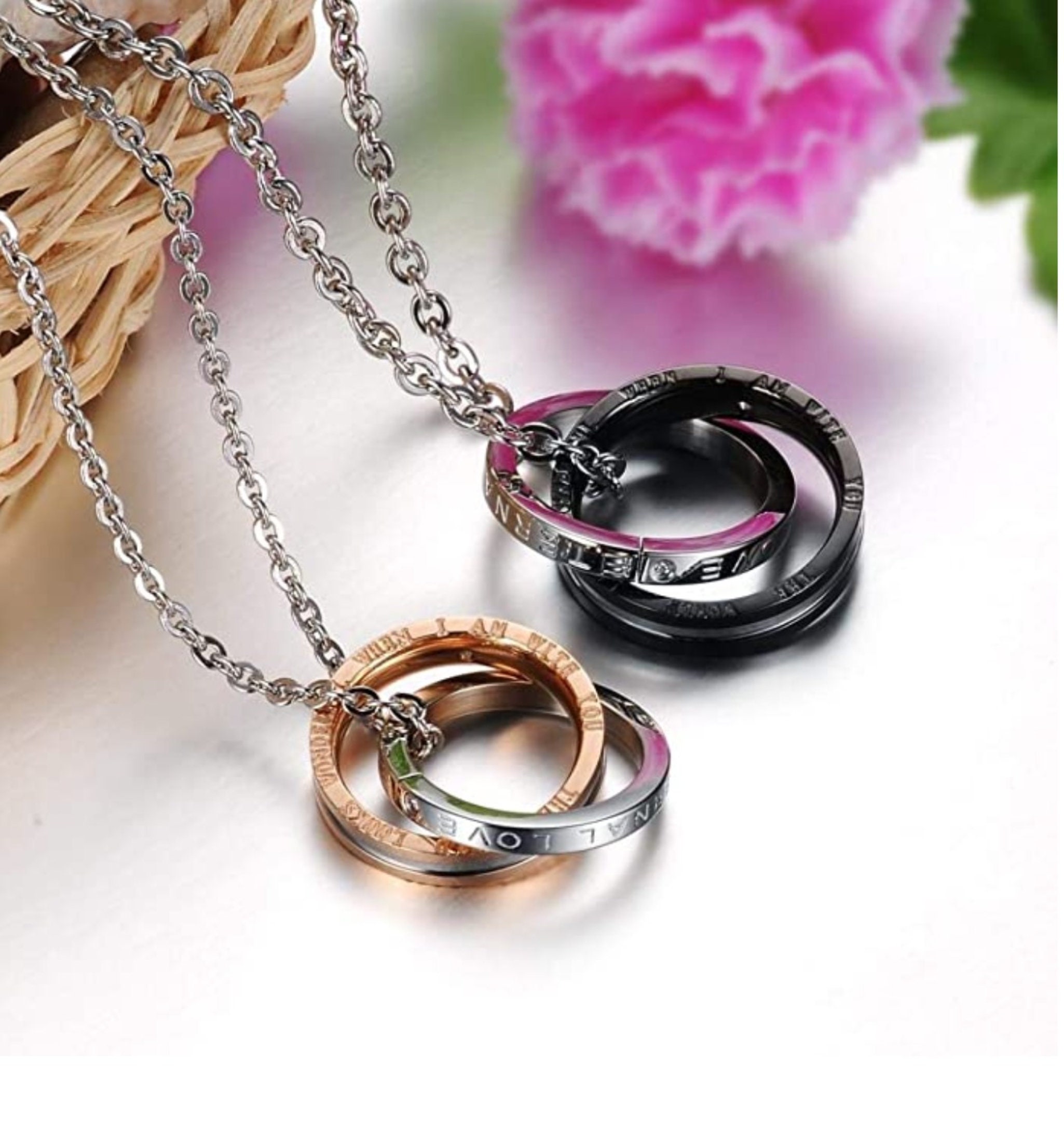 Couple Necklace Couples Necklace Couple Necklaces couples Etsy