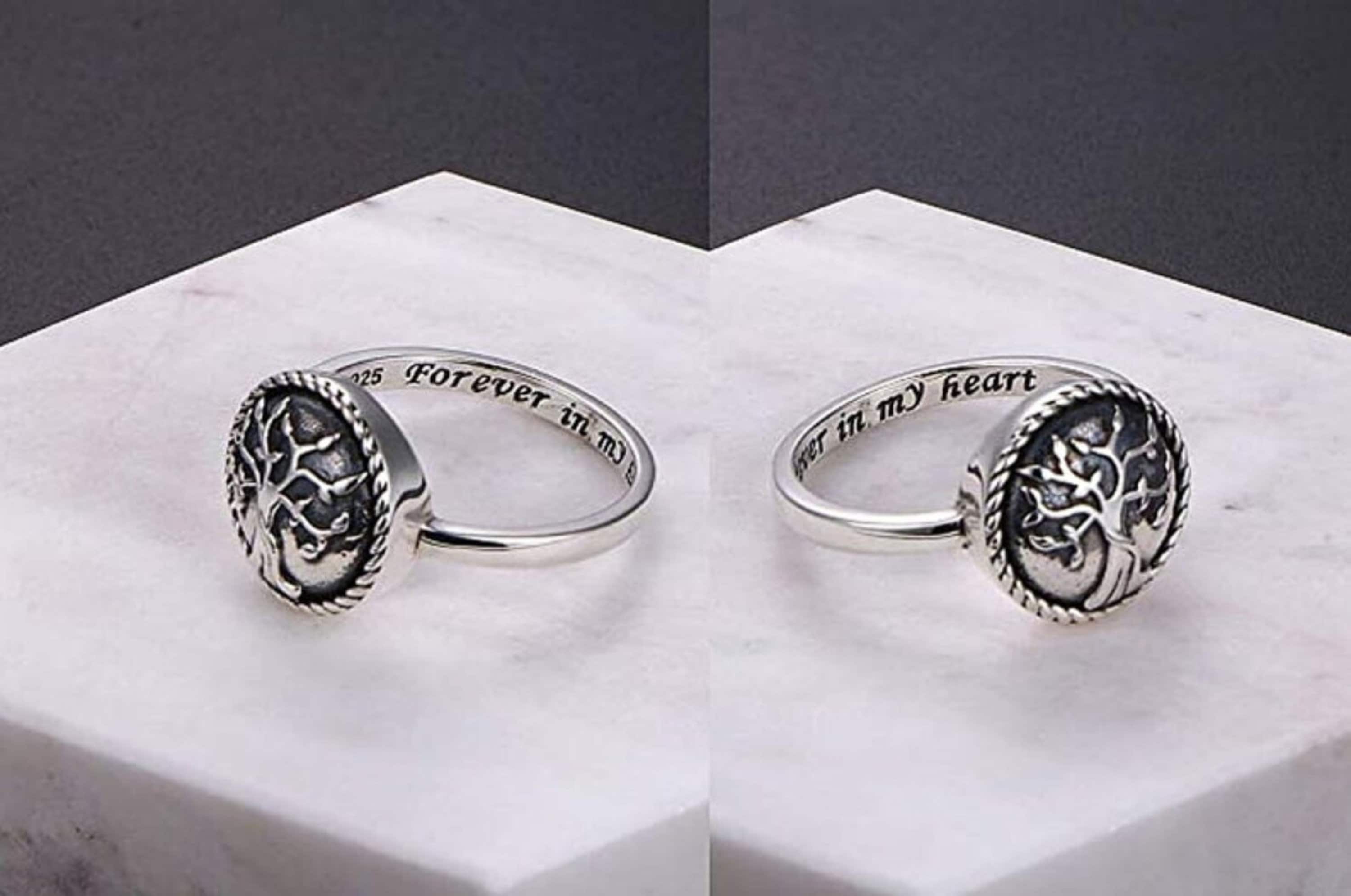 Cremation Ring for Women Sterling Silver Cremation Jewelry Etsy