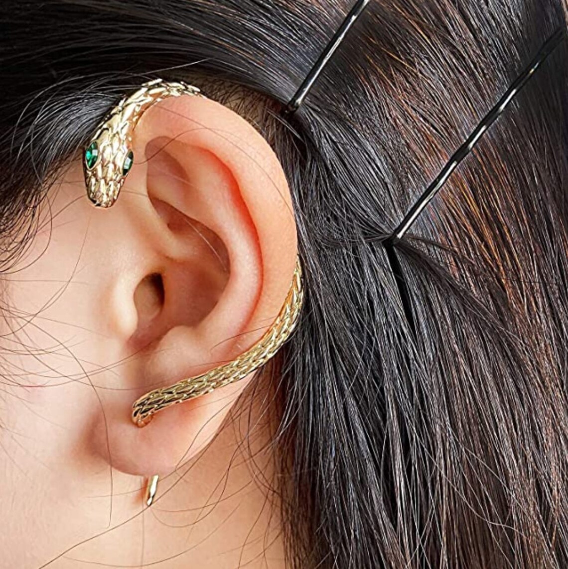Snake Earrings Cuff For Women Gothic Punk Snake