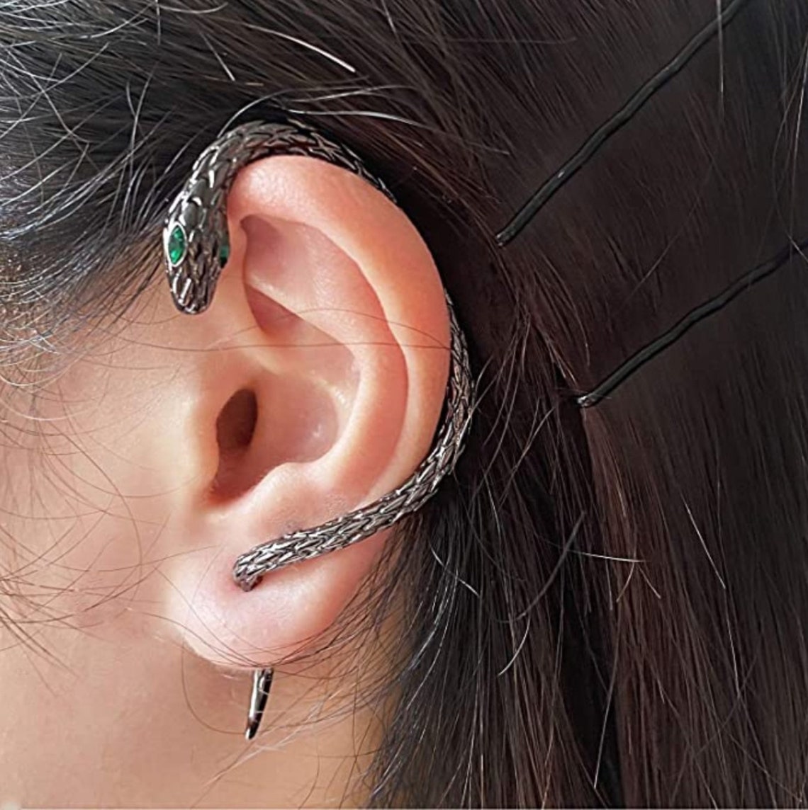 SINGLE Snake earring Cuff snake earrings snake ear cuff Etsy