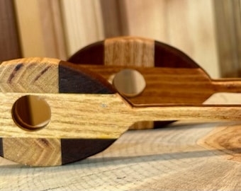 Handcrafted WOODEN BONGO Drum HAMMER mallet drumstick dulcimer / wood instrument / Sustainably Sourced Wood - Mixed Hardwoods 409