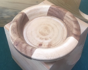 Handcrafted Wood COFFEE TAMPER SAUCER / Sustainably Sourced Wood 248