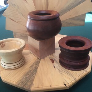 Handcrafted WOOD KITCHEN snack BOWL / Sustainably Sourced Wood (each sold individually)