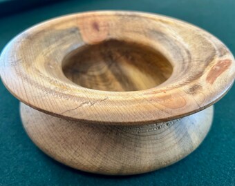 Handcrafted Wood ART WOODEN BOWL / small salads / serving / display bowl / Sustainably Sourced Wood / Colorado Ponderosa Beetle Kill Pine385