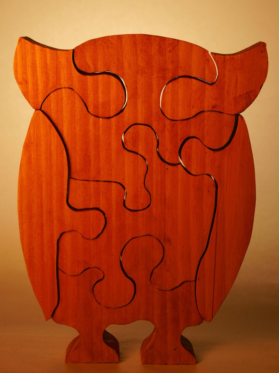OWL Wood Puzzle for Kids / Unique Handcrafted Wooden Jigsaw - Etsy