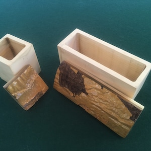 Handcrafted Aspen Wood Box with Lid / Sustainably Sourced Wood