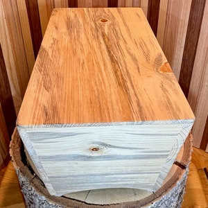 Handcrafted WOODEN BONGO DRUM / toy / wood instrument / Sustainably Sourced Wood - Colorado Beetle Kill Ponderosa Pine