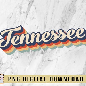 Retro Tennessee Sublimation Design Download | PNG | Digital Download