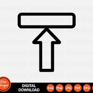 May include: Black and white icon of an arrow pointing upwards with a horizontal line above it. The arrow is pointing upwards, indicating an upload action.