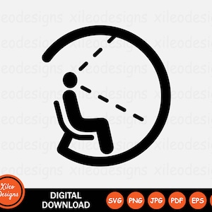 VR Pod Icon SVG Virtuelle Realität Gaming Visueller Sitz png jpg eps ai pdf Digitaler Download Vektorgrafik Clipart Vektor Zeichen Symbol Cricut