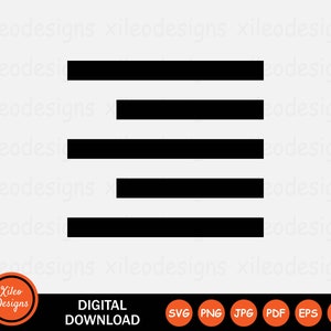 May include: Black and white icon of a horizontal menu with three lines. The icon is commonly used in mobile apps and websites to represent a menu.