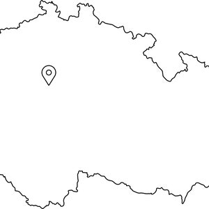 Prague Czechia Czech Republic Map Capital City Country Location Pin ...