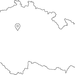 Prague Czechia Czech Republic Map Capital City Country Location Pin ...