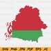 Belarus Map Flag SVG - Map of Belarus, Belarusian National Flag ...