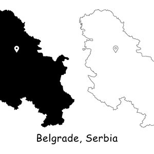 Stadtplan Serbien Stadtplan StadtPlan Stadt Pin Schwarz Weiß Silhouette Umriss Geografie Region Region Ort Jpg svg png ai eps
