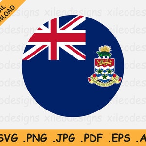 Puede incluir: Un gráfico de descarga digital con la bandera de las Islas Caimán, un círculo azul con la Union Jack en la parte superior izquierda y el escudo de armas de las islas a la derecha. El texto "DIGITAL DOWNLOAD" está en la parte superior izquierda.