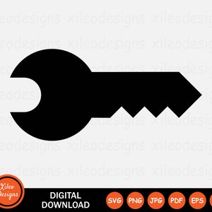 Key Icon SVG  Security Password Secure Lock Access Door Graphic Vector Digital Download Clipart Sign Symbol Cricut Vector png jpg eps ai pdf
