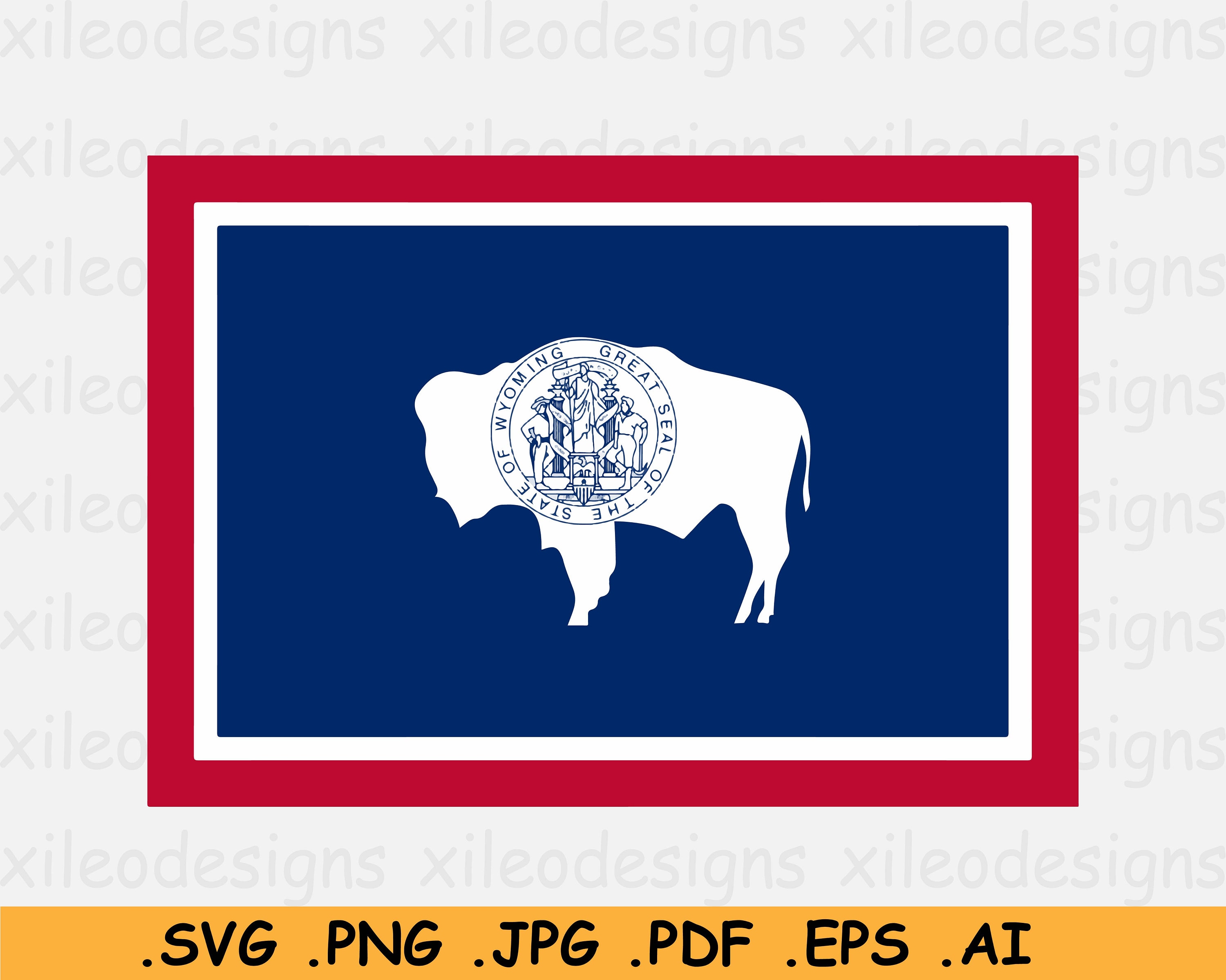 Wyoming clipart svg ai png dxf