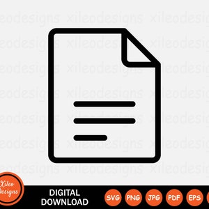 Könnte beinhalten: Schwarzweißes Linien-Symbol eines Dokuments mit einer umgeklappten Ecke. Das Dokument hat drei horizontale Linien im Inneren.