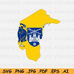 Australian Capital Territory Map Flag SVG - ACT AUS Flag Map, Federal Capital Territory of Australia, Digital Download - eps ai png jpg pdf