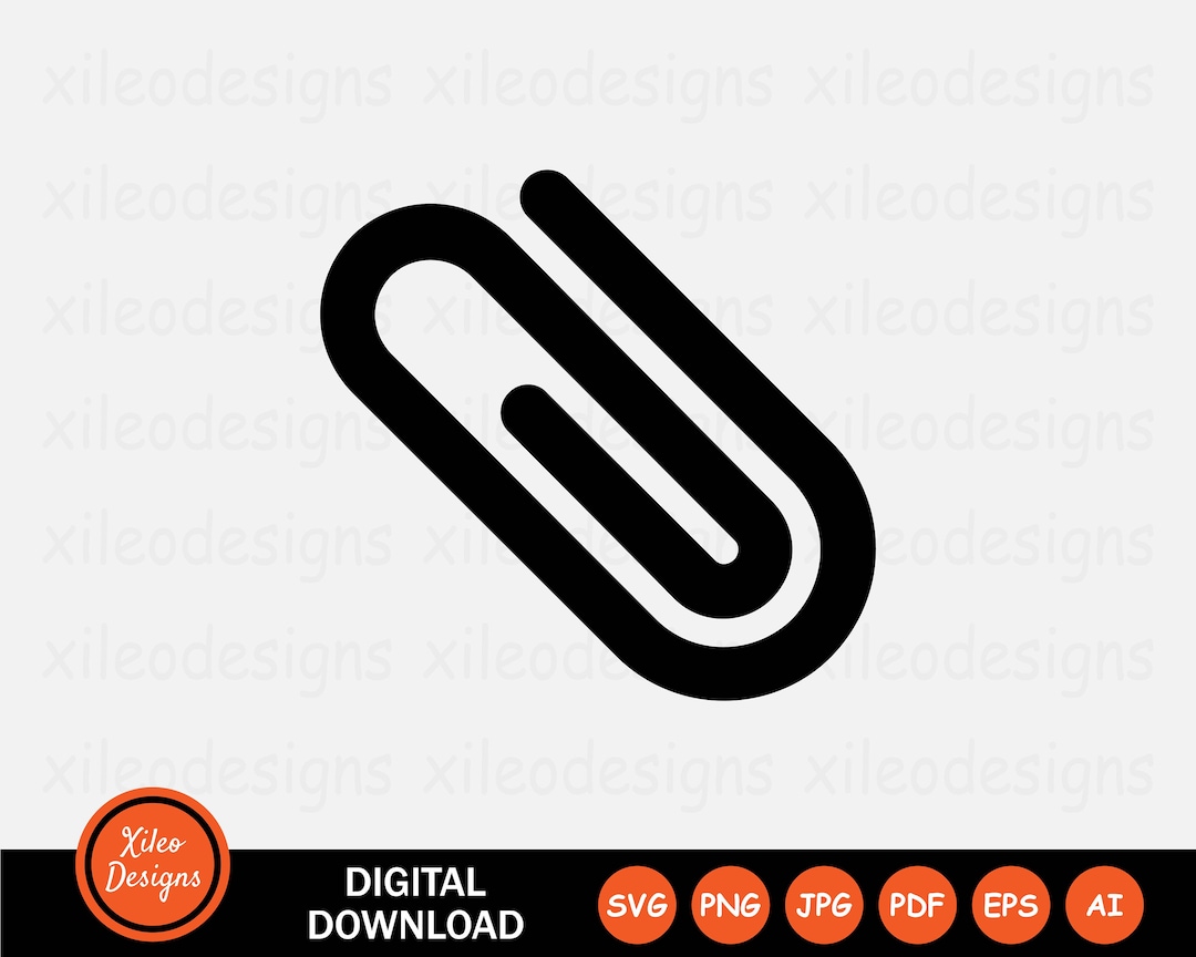 Paper Clip Icon SVG Paperclip Attach Attachment Email File Document