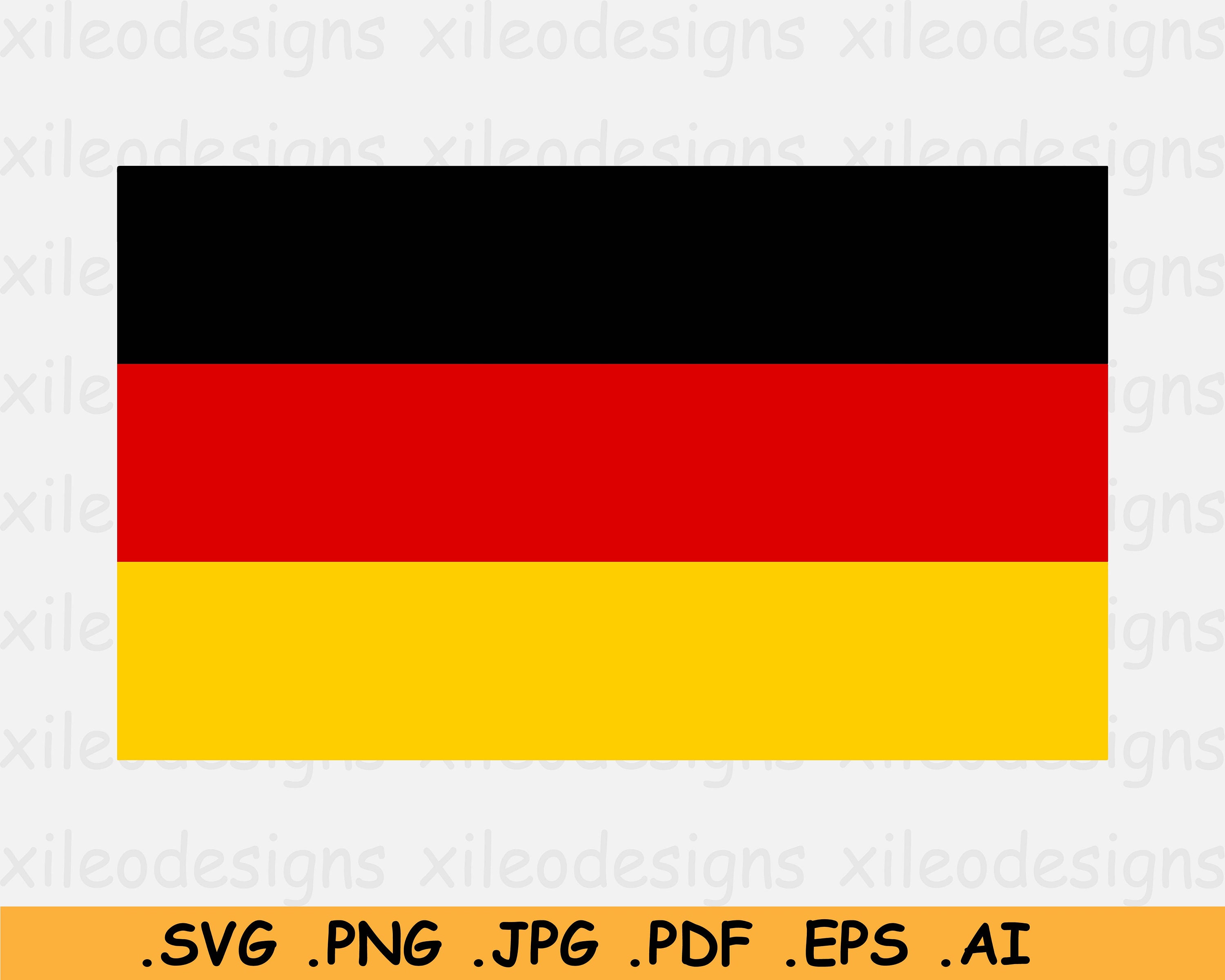 Germany Shaped German Flag Sticker Decal Vinyl country deutschland