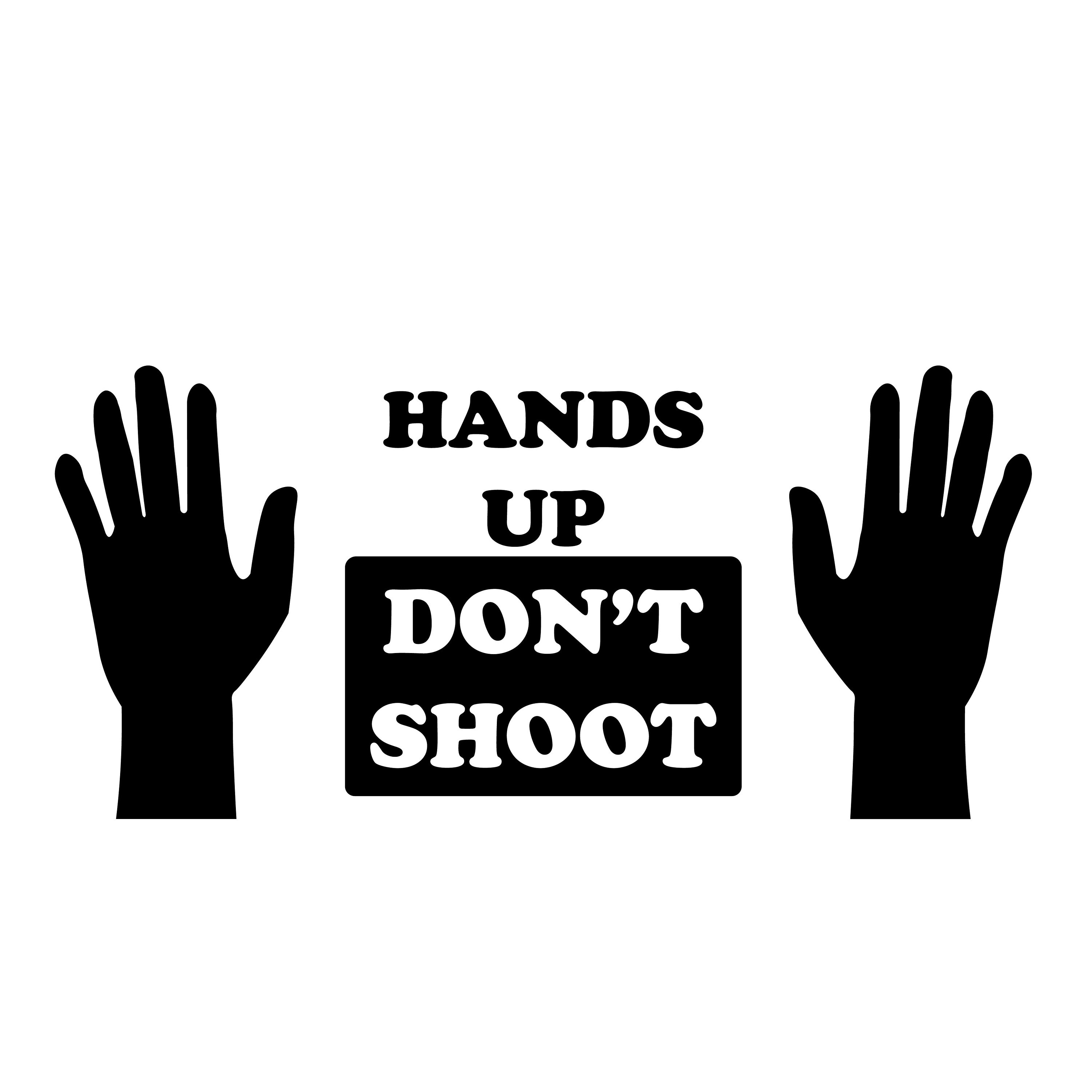 Hands Up Don T Shoot Palms Hands Up Do Not Shoot Peaceful Etsy