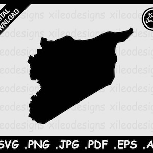 Syrien Landkarte SVG, SVG, Svg png jpg jpeg pdf eps ai, SVG