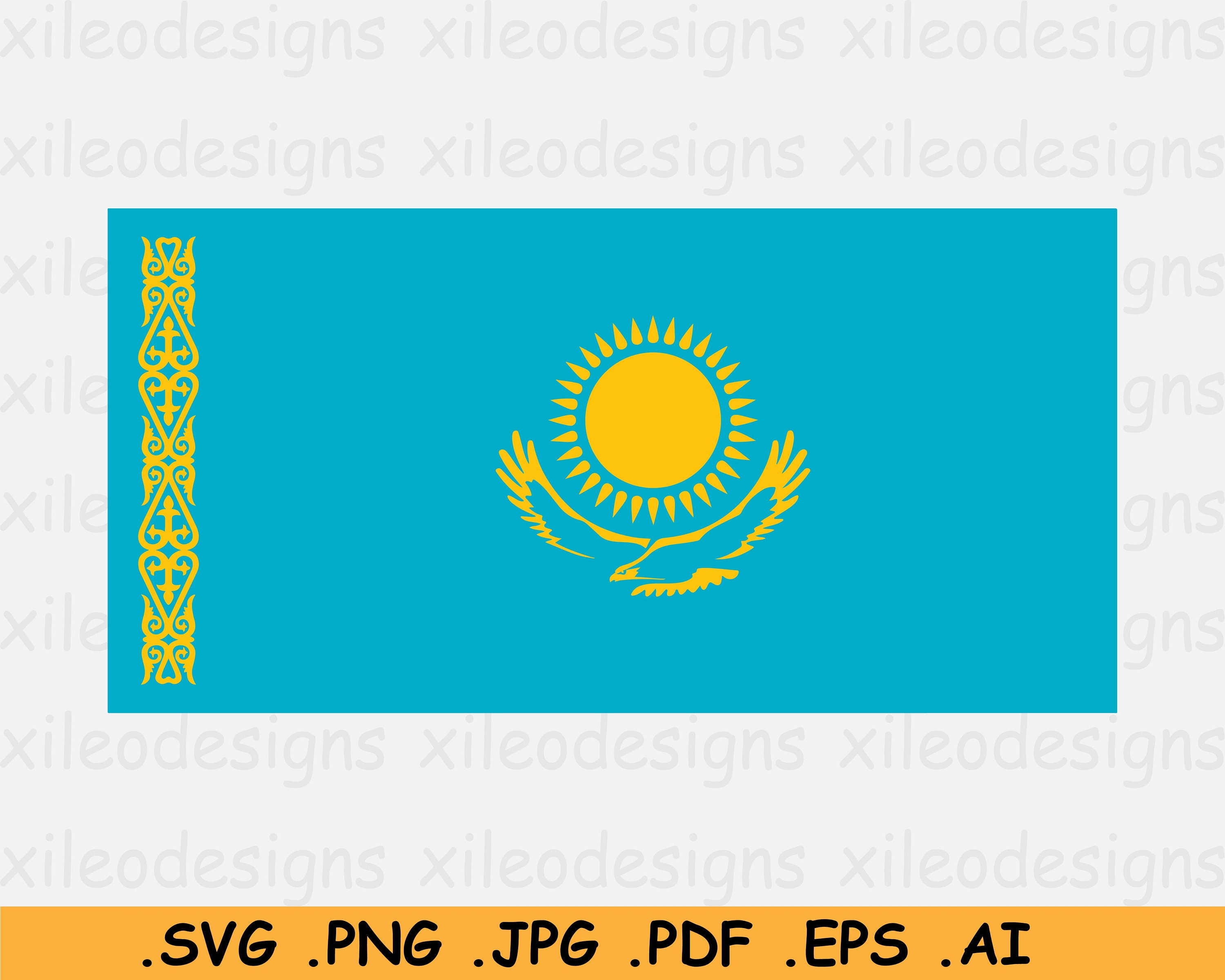 Флаг казахстана