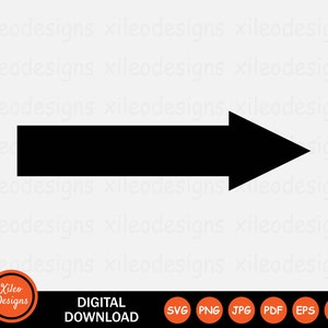 Pfeil nach rechts SVG SVG East Side Side Side Side Turn png jpg eps ai pdf Digitaler Download Vektorgrafik Clipart Symbol Cricut