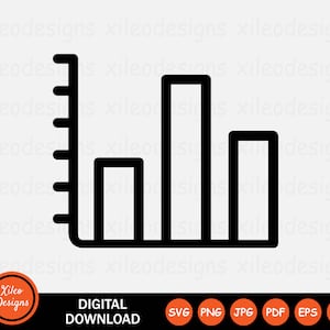 Puede incluir: Ilustración en blanco y negro de un gráfico de barras con un eje vertical en el lado izquierdo. El gráfico muestra cuatro barras de diferentes alturas.