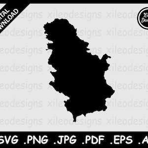 Serbien Landkarte SVG, SVG, Png jpg jpeg pdf eps ai