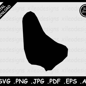 Barbados Karte SVG, Barbadian Bajan Country National Border Border Border, Black Silhouette Cutout Cricut Cut File Vektor, png jpg jpeg pdf ai eps
