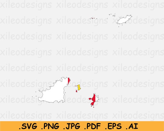 Guernsey Flag Map SVG, Bailiwick of Guernsey, United Kingdom