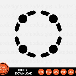 May include: Black and white silhouette of six people standing in a circle, holding hands. The image represents teamwork, collaboration, and unity.