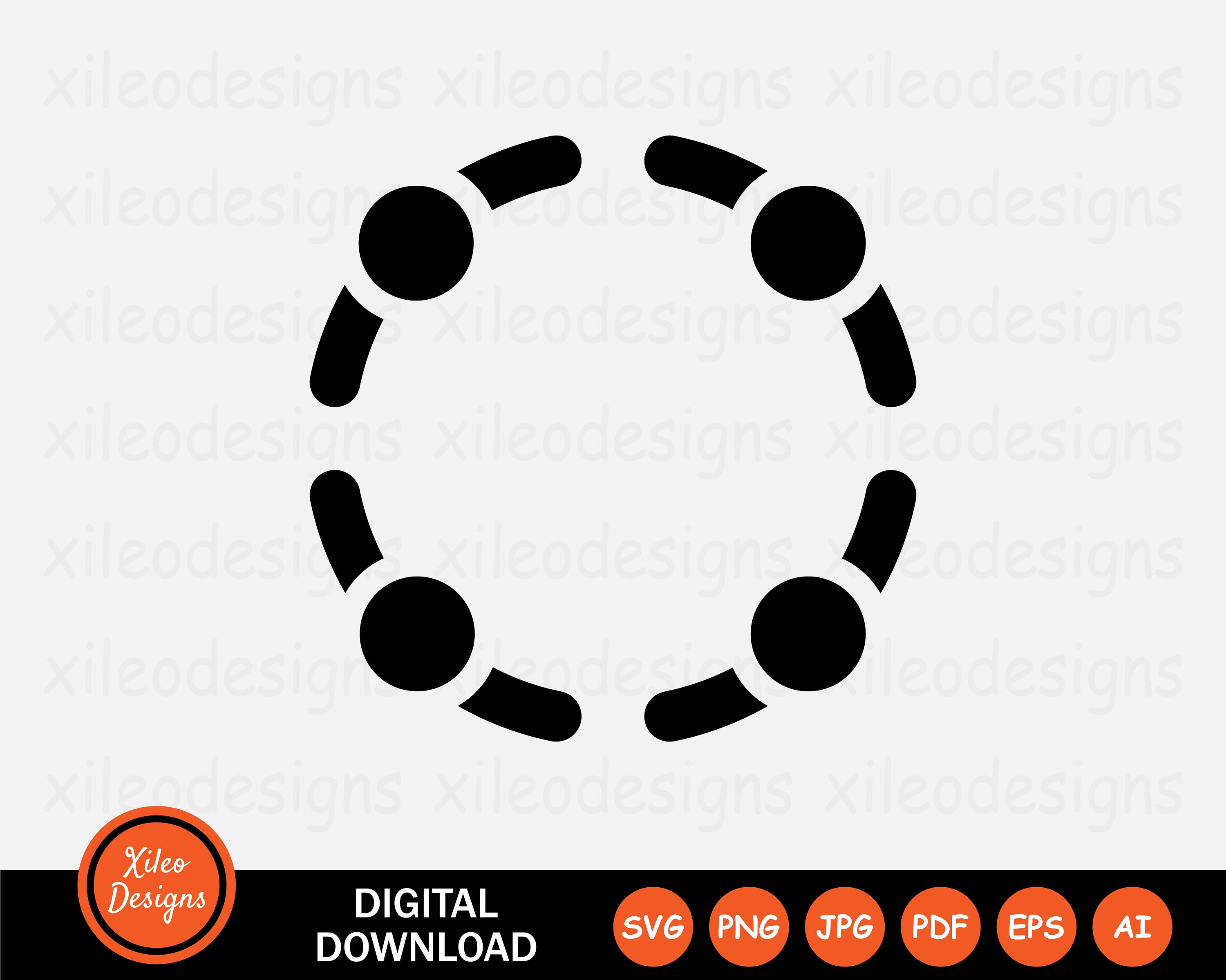 Circle Teamwork Icon SVG Community Collaborate Support png jpg eps ai pdf Digital Download Vector Graphic Clipart Vector Sign Symbol Cricut