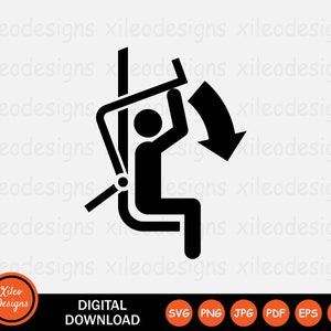 Może przedstawiać: Czarno-biała sylwetka osoby korzystającej z wyciągu górnego. Osoba jest zwrócona w lewo i ciągnie drążek w dół prawą ręką. Strzałka wskazuje kierunek ruchu.