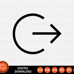 May include: A black and white icon depicting a circular arrow pointing to the right. The arrow is inside a circle, with the arrowhead pointing to the right and the tail of the arrow extending to the left, forming a loop.