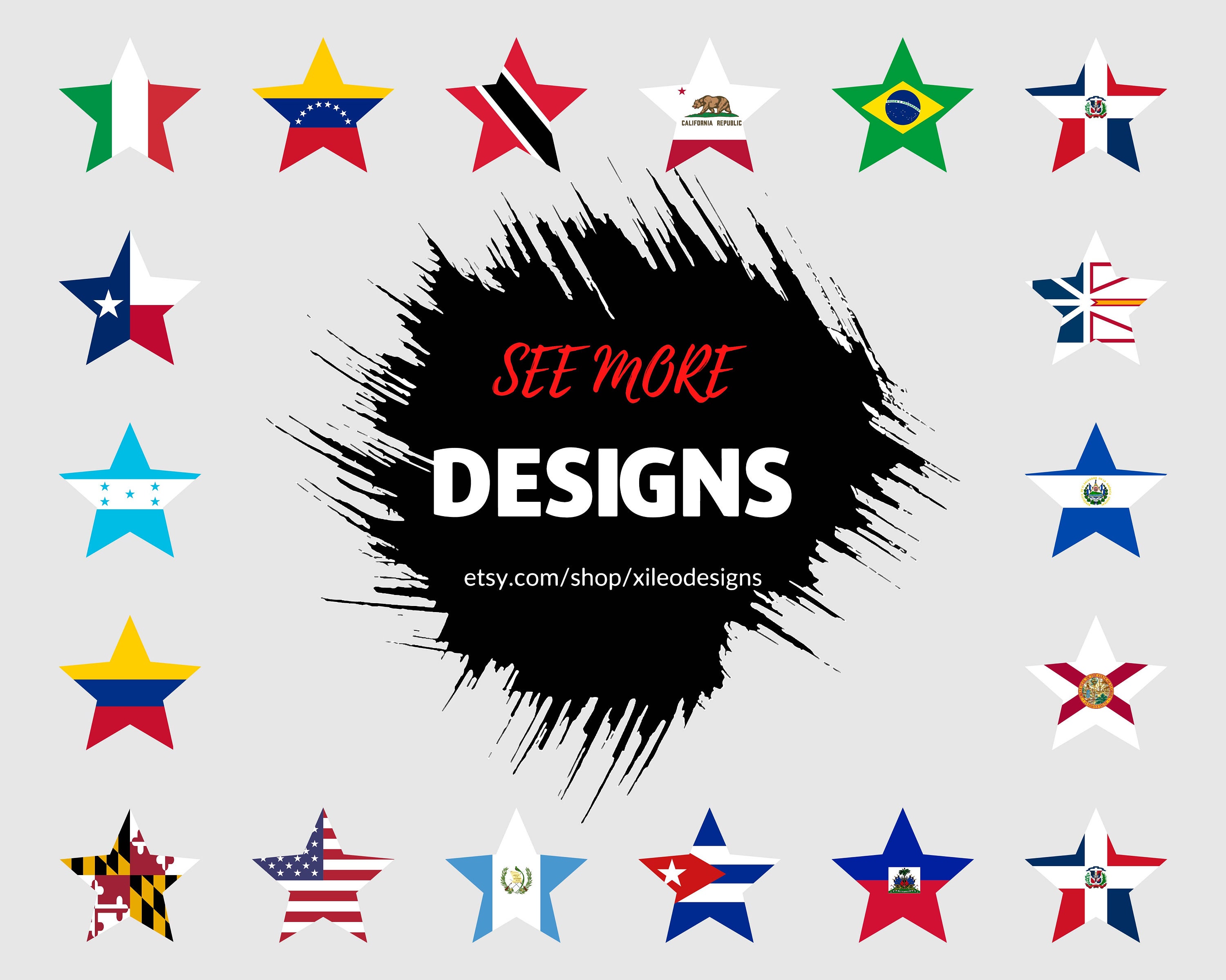 South Africa Star Flag Svg South African Star Shape Nation Etsy