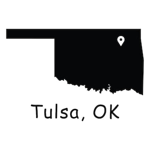 Karta över delstaten Tulsa, Oklahoma, OK, karta över Tulsa City, Oklahoma, USA, karta över Tulsa, Oklahoma, OK, plats, Pin Drop-karta, digital nedladdning svg png eps