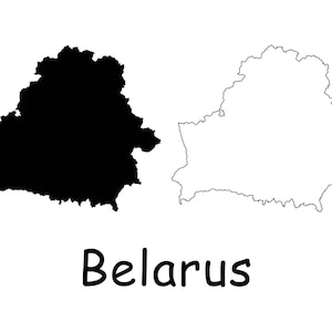 Karte von Weißweiss, Weißweiss, Land Landkarte, schwarz-weiß detaillierte solide Umrisskarte, sofortiger digitaler Download svg png eps ai